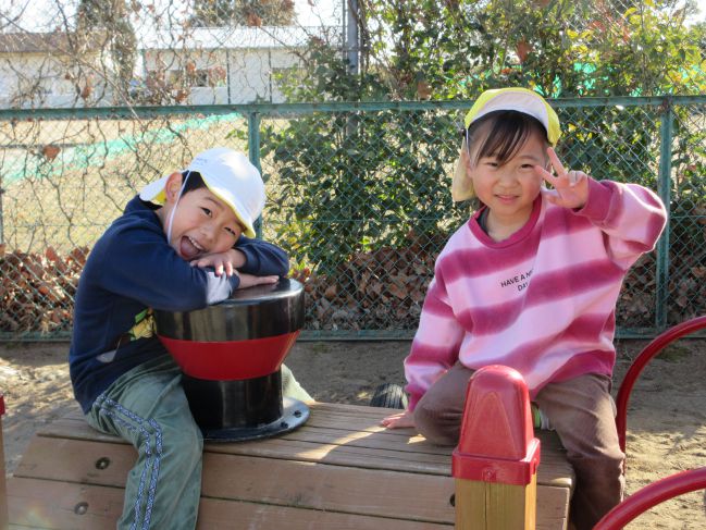 文間保育園のお友だちが遊びに来たよ！