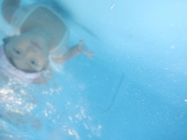 プール遊び 楽しいね