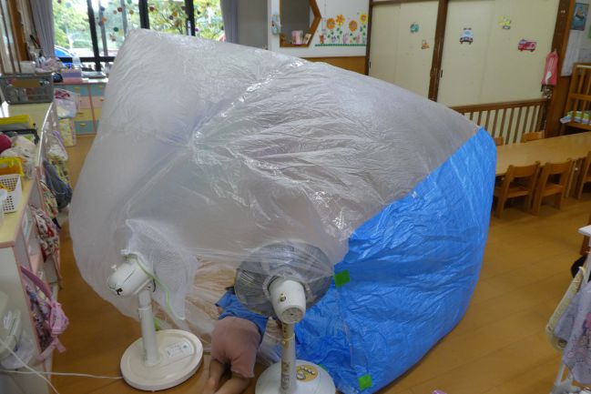 製作あそび「十五夜」