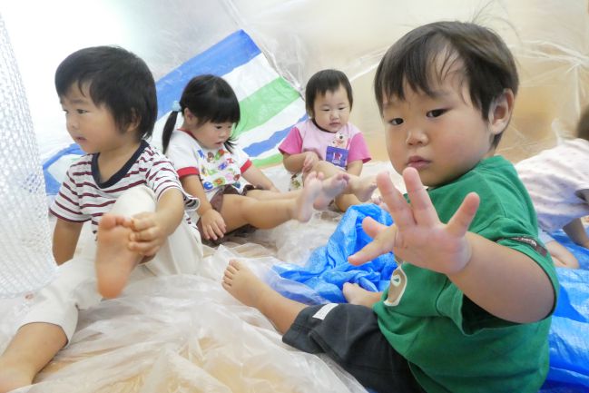 製作あそび「十五夜」